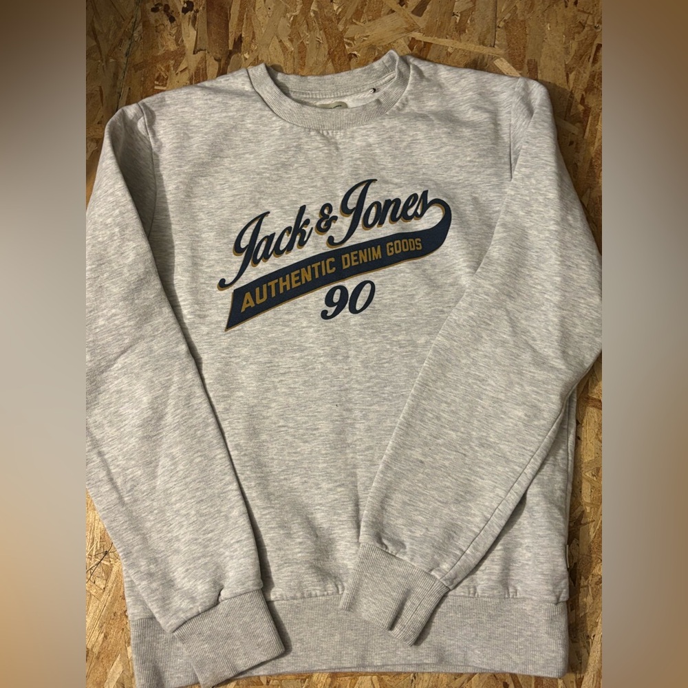 Jack & Jones Gray Crewneck Sweater
